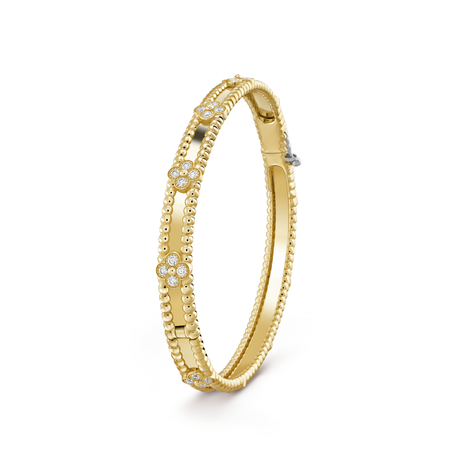 18K Perl̩e Sweet Clovers Small Bracelet