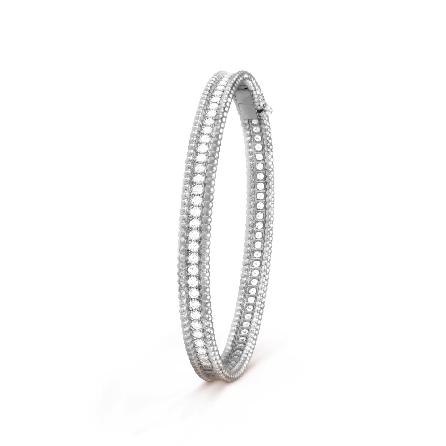 18K Perl̩e Diamonds One Row Bracelet