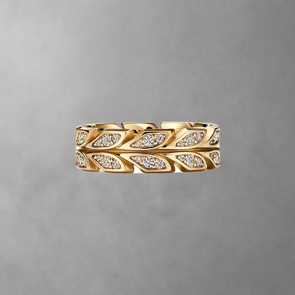18K Yellow Gold Victoria Vine Ring