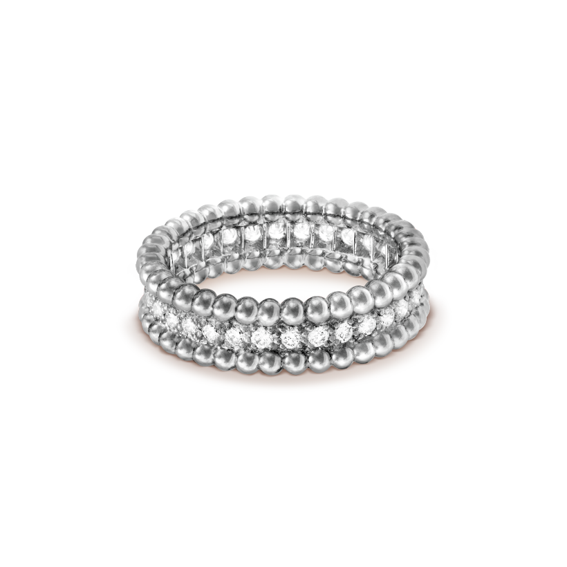 18K Perl̩e Diamonds Ring