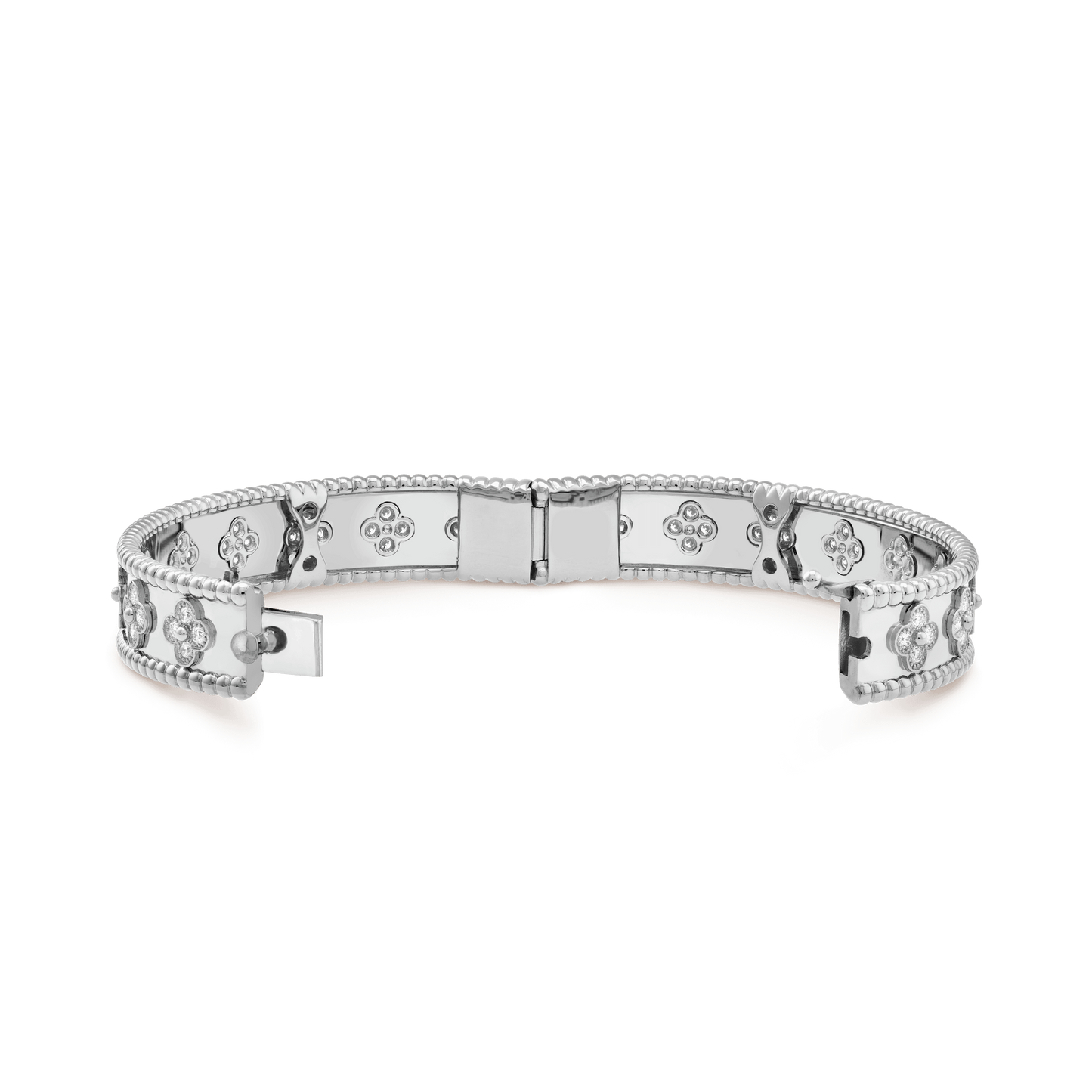 18K Perl̩e Clovers Bracelet