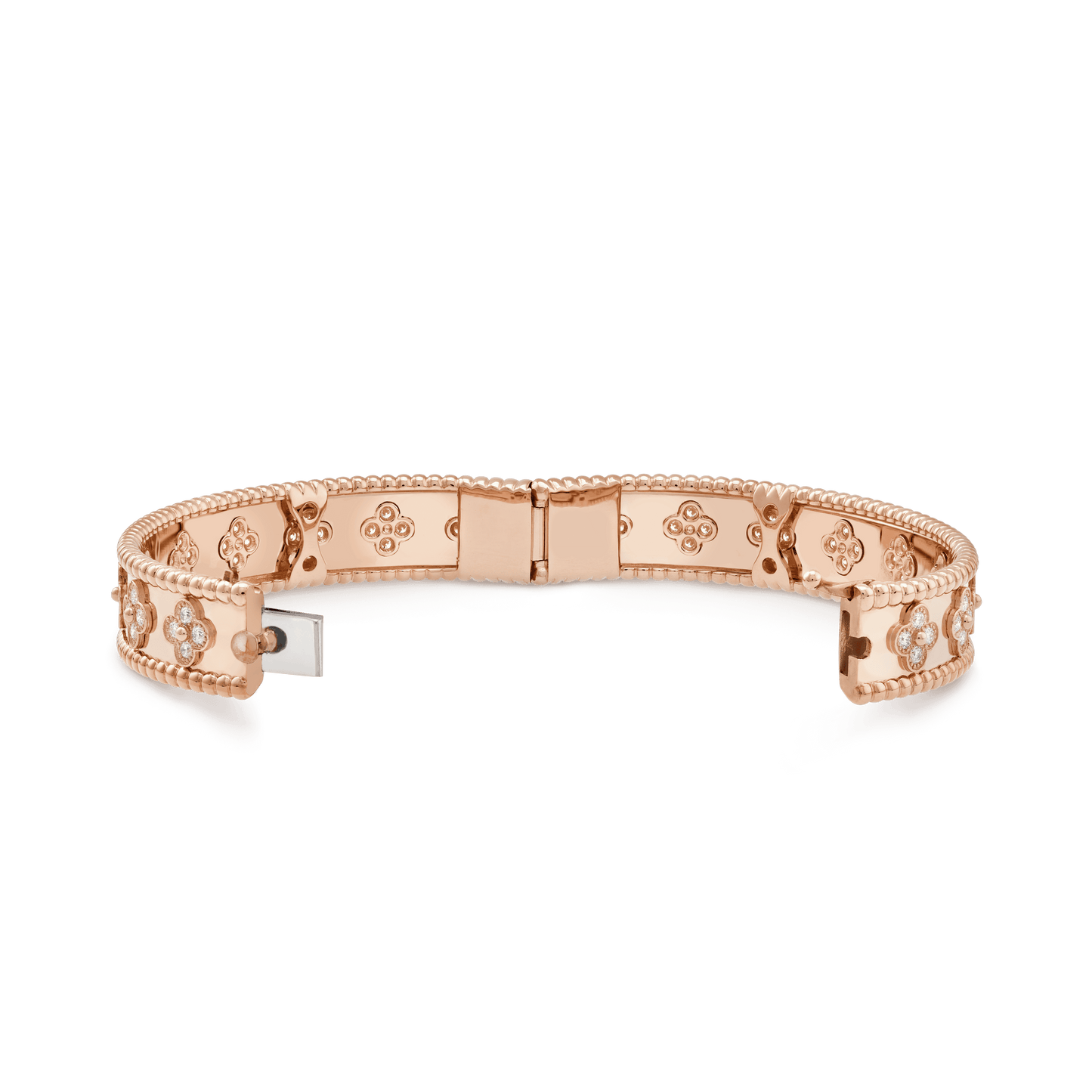 18K Perl̩e Clovers Bracelet