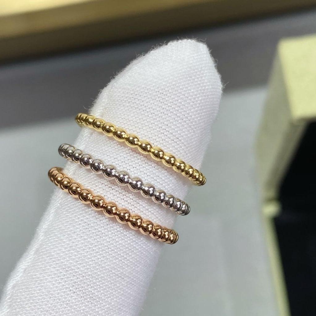 18K Perl̩e Pearls Of Gold Ring