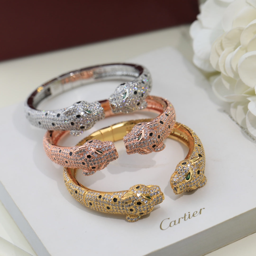 18K Panth̬re De Diamond Bracelet