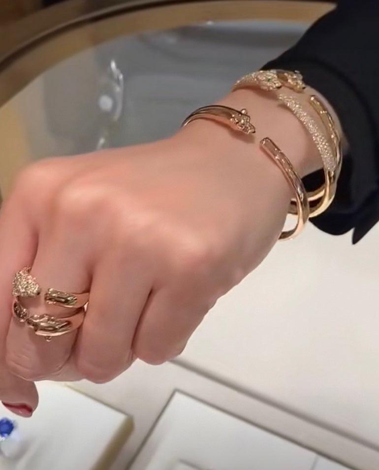 18K Panth̬re De Diamonds Bracelet