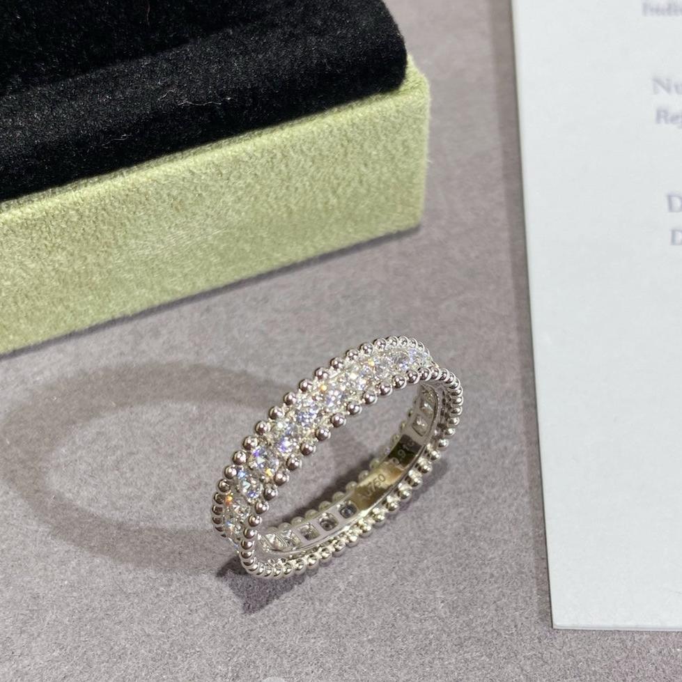 18K Perl̩e Diamonds Ring
