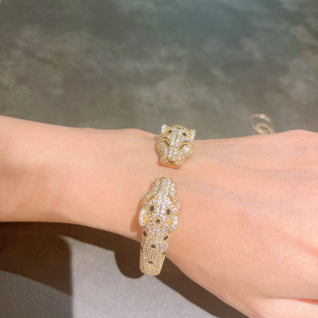 18K Panth̬re De Diamond Bracelet