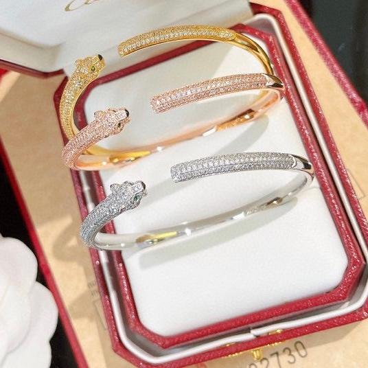 18K Panth̬re De Diamonds Bracelet