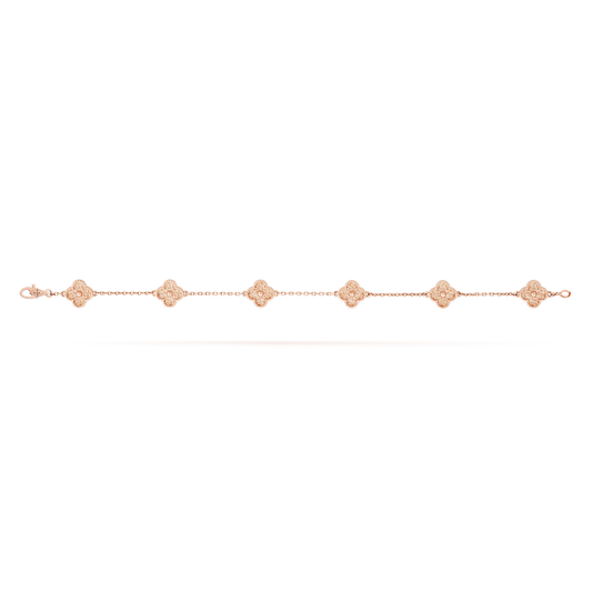 18K Sweet Alhambra Six Motifs Bracelet