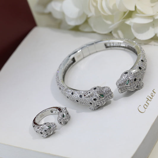 18K Panth̬re De Diamond Bracelet